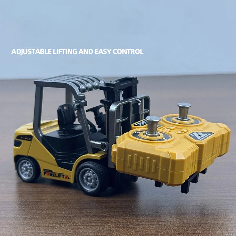 1:64 Mini RC Forklift with Light and Sound Variable Speed Remote Control Forklift Children Toy - 4