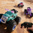 YL-134 2.4GHz Remote Control Bull Stunt Car Off-road Vehicle Boy Girl RC Toy with Water Mist Spray / Light - Bull / Blue - 3