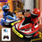 JXH111-429A 2Pcs 2.4G Remote Control Battle Bumper Car Parent-Child Interactive Car Toy - Red + Blue - 1