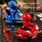 JXH111-429A 2Pcs 2.4G Remote Control Battle Bumper Car Parent-Child Interactive Car Toy - Red + Blue - 3