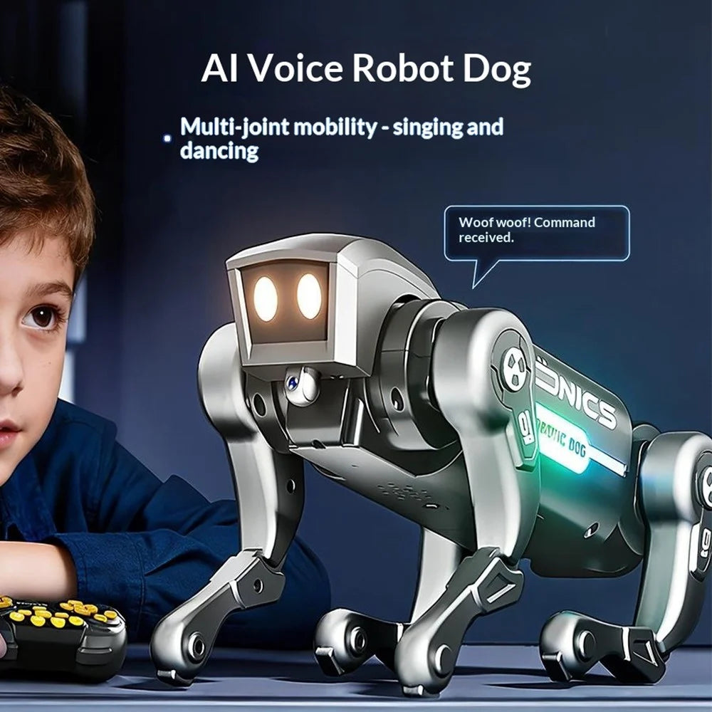 H321-397 Electric AI Smart Voice Control Robot Dog Remote Control Programmable Multi-Function Electronic Pet Kids Toy - 2