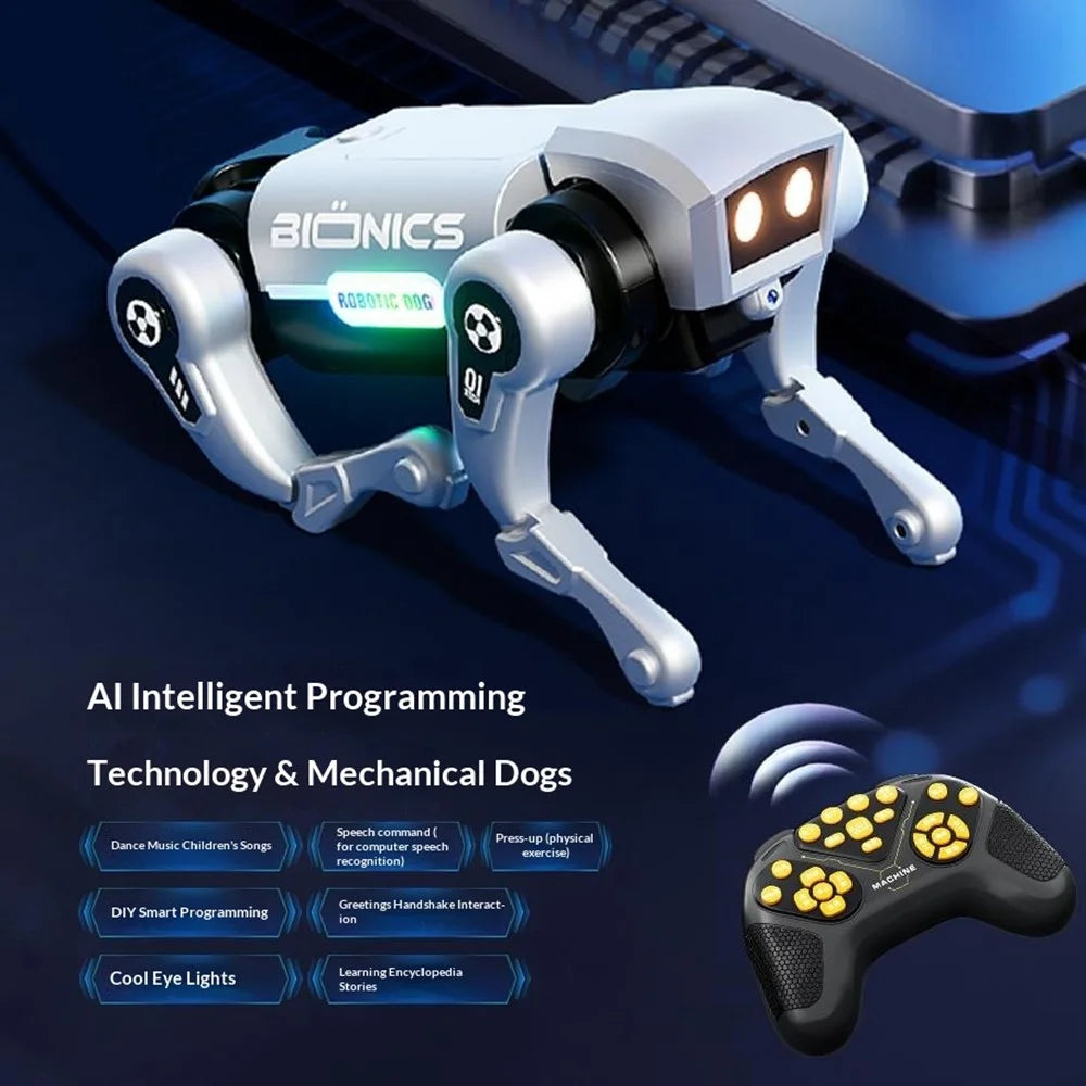 H321-397 Electric AI Smart Voice Control Robot Dog Remote Control Programmable Multi-Function Electronic Pet Kids Toy - 5
