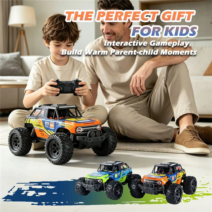 UJ99-Y120 RC Car Off-Road 1:12 Scale 2.4G Remote Control Racing Car 18KM / H High Speed Climbing Monster Truck for Kids - Orange - 5