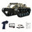C8812 RC Tracked Tank Car 2.4G Remote Control 360 Degree Rotation 13 Light Modes Remote Control Stunt Car Toy - Desert Yellow - 1