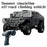 C8835 RC Crawler Car 2.4GHz Remote Control Metal Chassis LED Lights Off-Road Climbing Car for Outdoor - Black - 2