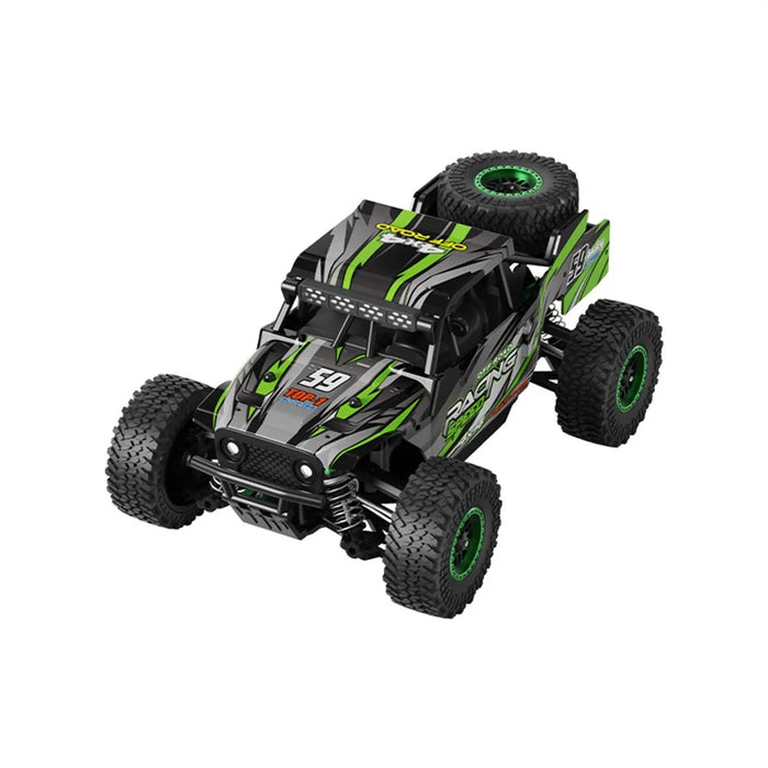 C59 Brushed Motor 1:18 Scale Off-Road RC Car with Single Battery 2.4G Remote Control 45km / h High Speed Racing Climbing Vehicle for Outdoor - Green - 6