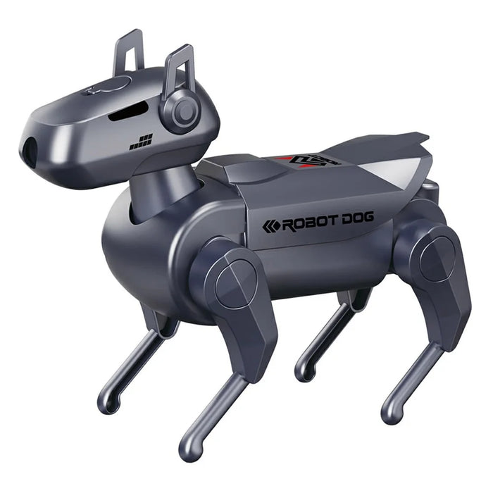 1028K-1 Kids Remote Control Spray Robot Dog Electronic Walking Mechanical Pet Toy With LED Light - Black - 2