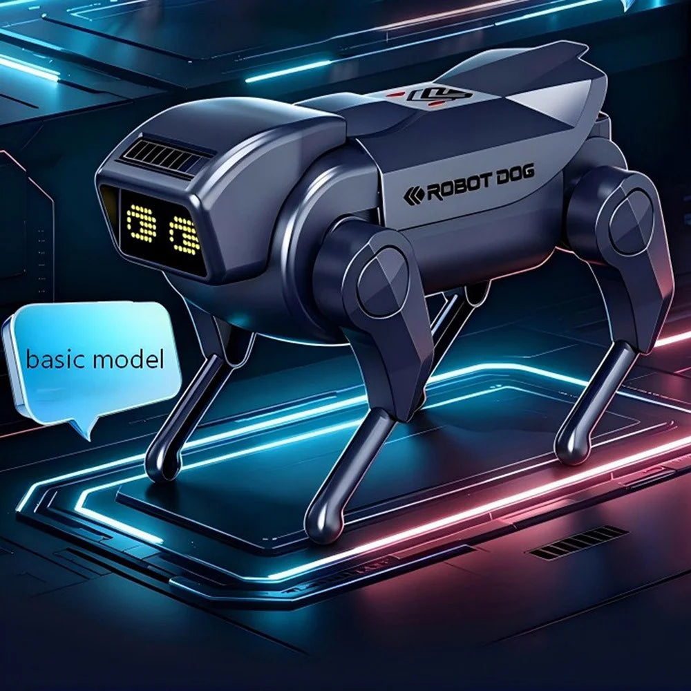 1028K Kids Remote Control Robot Dog Electronic Walking Mechanical Pet Toy With LED Light - Black - 3