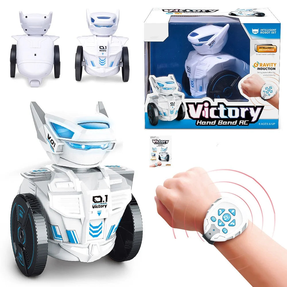 BG1526 Watch-worn Remote Intelligent Robot 2.4G RC Toy with LED Light - 1