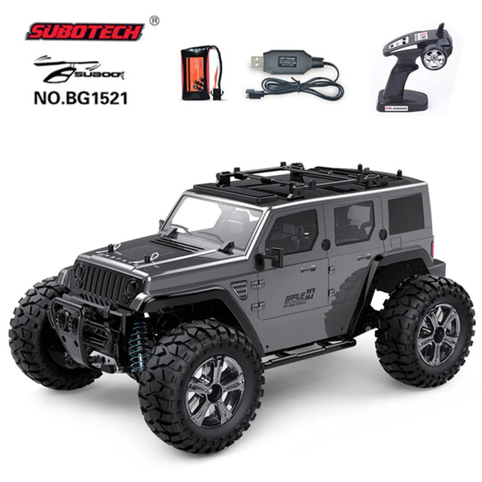 SUBOTECH BG1521 1:14 2.4GHz Four-wheel Monster Hummer Car Toy - Grey - 1