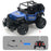 MG-60 1:18 4CH Alloy Remote Control Off-road Vehicle High-speed Drift Crawler Toy Car - Blue - 1