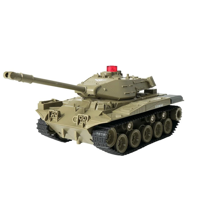 RC Tank Car 2.4G Remote Control Tank Simulation Remote Control Tank Toy for Kids Gifts - Green - 1