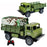 Four-Channel Remote Control Truck Model Toys Simulation Electric Car Toy Military RC Transport Vehicle - Army Green - 2
