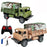 Four-Channel Remote Control Truck Model Toys Simulation Electric Car Toy Military RC Transport Vehicle - Army Green - 3