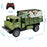 Four-Channel Remote Control Truck Model Toys Simulation Electric Car Toy Military RC Transport Vehicle - Army Green - 5