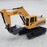 1027 RC Trucks Mini Remote Control Bulldozer 1:24 6CH Tractor Engineering Car with Light Sound - 2