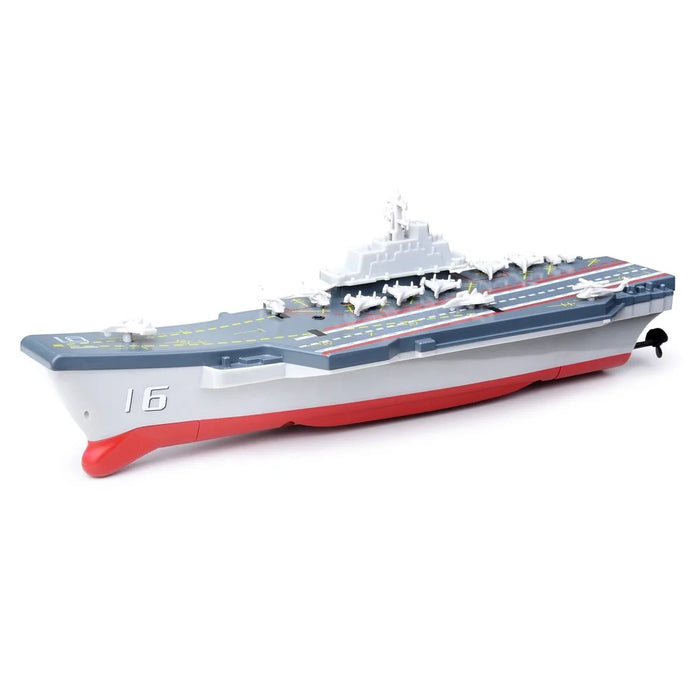 2.4G Mini Wireless Electric Remote Control Cruiser Swimming Pool RC Aircraft Carrier Boat Toy - 2