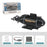 777-586 Wireless 6 Channels 2.4G RC Submarine with LED Lights Electric Mini Submarine Toy - Black - 1