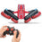 Double-sided Rotating Deformation Stunt 2.4G RC Car Children Boys Remote Control Light Music Car Toy - Red - 1