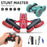 Double-sided Rotating Deformation Stunt 2.4G RC Car Children Boys Remote Control Light Music Car Toy - Red - 5