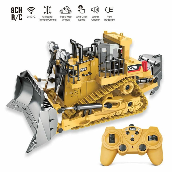 1031 2.4GHz RC Crawler Type Bulldozer Engineering Vehicle Model Remote Control Car with Sound Light Kids Boys Toy - 2