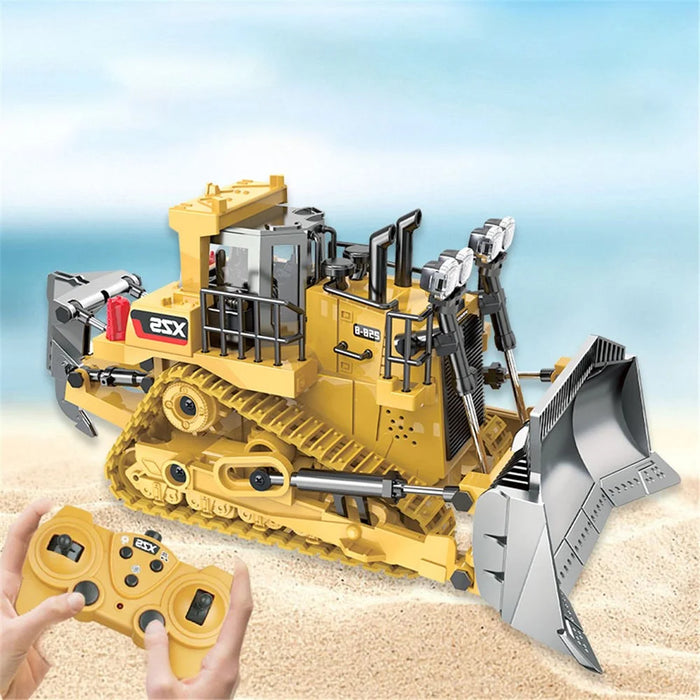 1031 2.4GHz RC Crawler Type Bulldozer Engineering Vehicle Model Remote Control Car with Sound Light Kids Boys Toy - 4