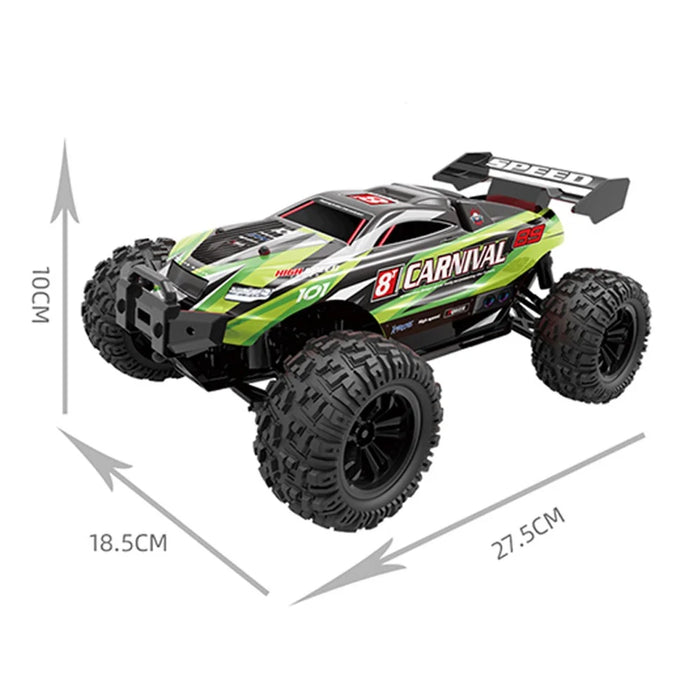 2.4G Drift RC Car Children Kids High Speed Off-road Remote Control 4 Wheels 1:18 Racing Car Toy - Orange - 3