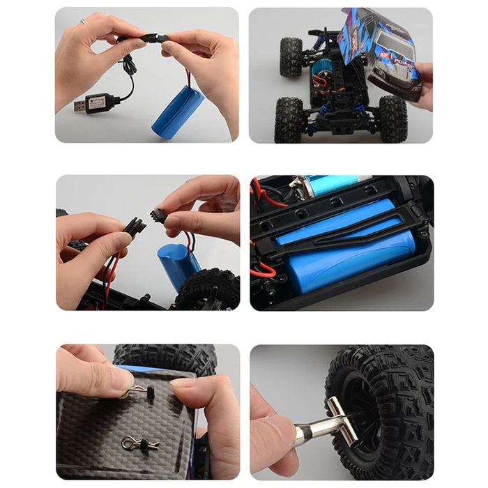 2.4G Drift RC Car Children Kids High Speed Off-road Remote Control 4 Wheels 1:18 Racing Car Toy - Orange - 5