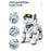 SUBOTECH BG1533 2.4G Handstand Robot Pet Mechanical RC Smart Stunt Dog with Dancing / Music / Touch Sensor - 4