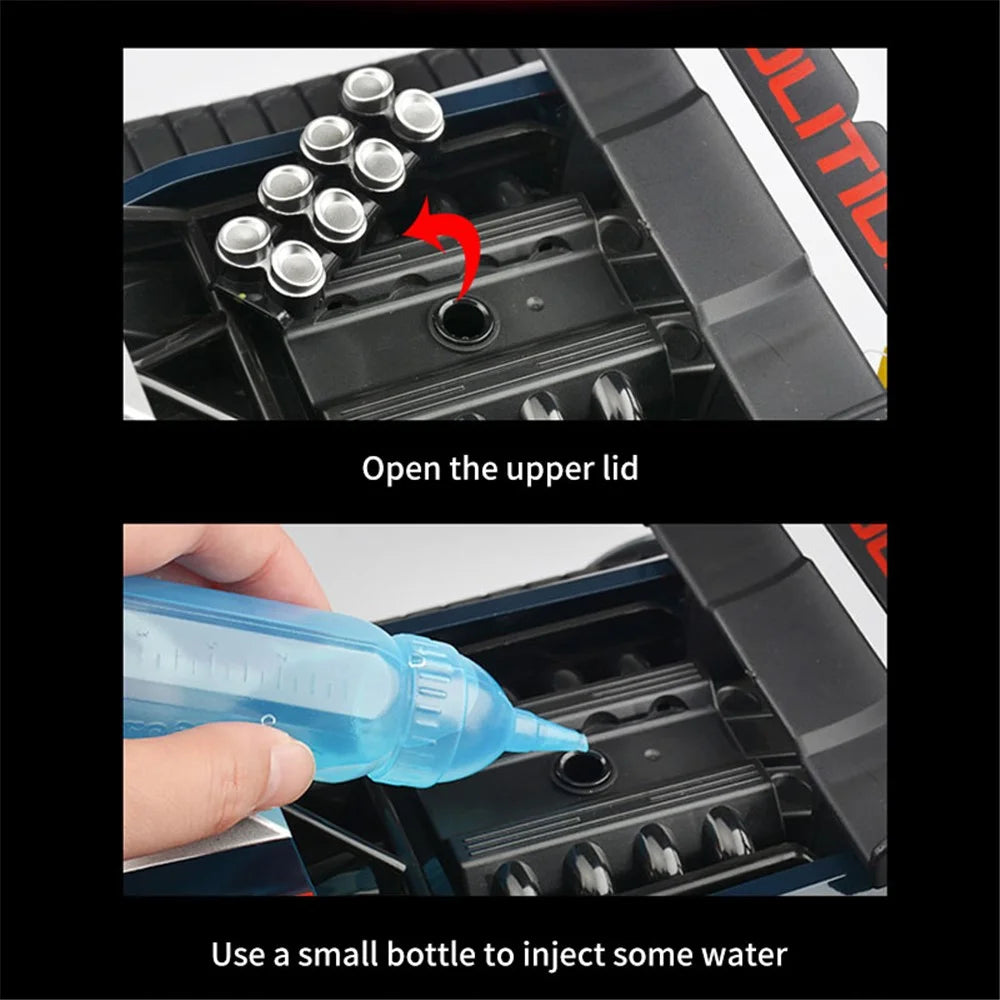 2063 1:12 2.4G Remote Control High Speed Drift Stunt Mist Spraying Tank Children Boys RC Car Toy - 5