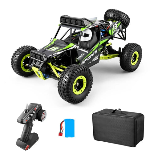 2026 1:12 Scale RC Car All Terrain 50KM/H 2.4GHz Remote Control High Speed Electric Vehicle Waterproof Off-Road Truck with 1 Battery - Green - 1