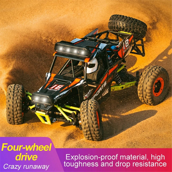2026 RC Car 1:12 Scale 4WD 50km/h Rock Crawler 2.4Ghz Remote Control Off-Road Racing Car Toy with 2 Batteries for Adults Boys Kids - Red - 4