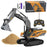 BC1051 8-Channel RC Excavator 1/22 Scale Remote Control Excavator Alloy Construction Vehicle Tractor Toys for Boys and Girls - 4