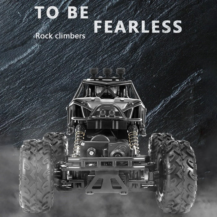 6241 2.4G RC Climbing Car 4WD Shock Absorber Alloy Car 4CH Off-Road Vehicle Toy Support 45-Degree Tilted Climbing - Black - 2