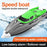 601 5-Channel 2.4GHz Remote Control Speedboat 30Km/h High-Speed Boat Water Cooling Capsize Recovery RC Boat for Adults and Kids (Dual Batteries) - Green - 2