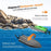 601 5-Channel 2.4GHz Remote Control Speedboat 30Km/h High-Speed Boat Water Cooling Capsize Recovery RC Boat for Adults and Kids (Dual Batteries) - Green - 5