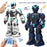 BG1532 2.4G RC Robot Intelligent Voice / Gesture Sensing Control Programmable Robot Model Toy with LED Light for Children - White - 6