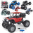 6086 1 / 18 20km / h RC Alloy Car 4-Channel Off-Road Vehicle Kids Remote Control Racing Car Toy with Light - Red - 2