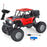 6086 1 / 18 20km / h RC Alloy Car 4-Channel Off-Road Vehicle Kids Remote Control Racing Car Toy with Light - Red - 5