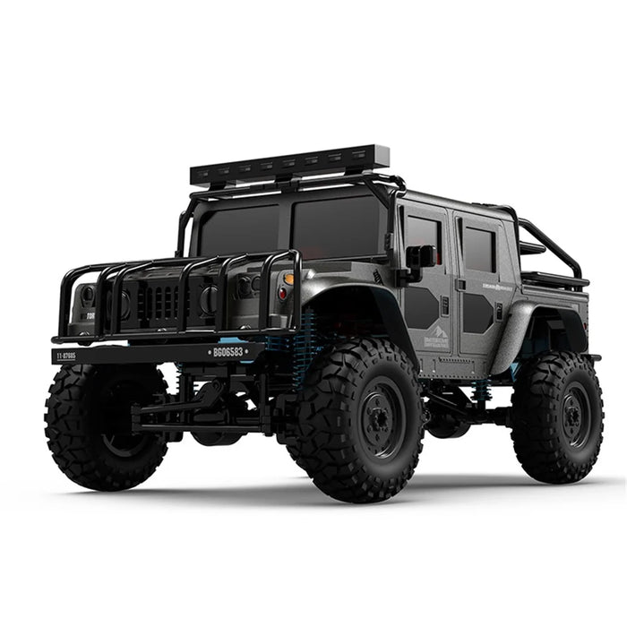 BG1535 1 / 12 Full-Scale Off-Road Vehicle 2.4G 4WD High-Speed RC Car Alloy Climbing Car IPX4 Waterproof Car Model Toys - Black Grey - 1