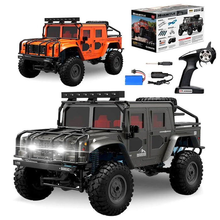 BG1535 1 / 12 Full-Scale Off-Road Vehicle 2.4G 4WD High-Speed RC Car Alloy Climbing Car IPX4 Waterproof Car Model Toys - Black Grey - 3