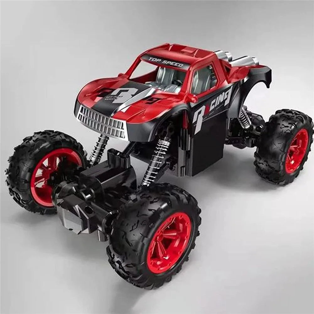 Children 2.4Ghz Alloy Climbing Car Electric 4WD Remote Control Off-Road Stunt Car Toys for Birthday, Christmas Gift - Red - 2