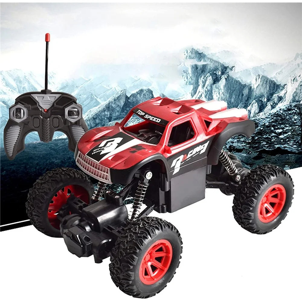 Children 2.4Ghz Alloy Climbing Car Electric 4WD Remote Control Off-Road Stunt Car Toys for Birthday, Christmas Gift - Red - 5
