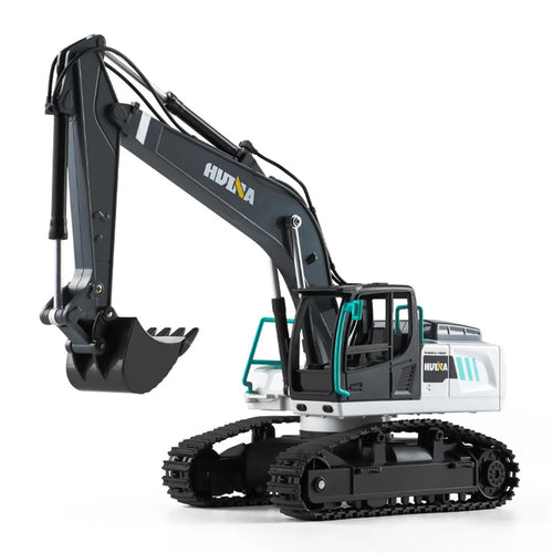HUINA 1:24 Scale 9 Channels Remote Control Kids Simulation RC Excavator Toy Hobby Grade Construction Vehicle Children Gift - 1