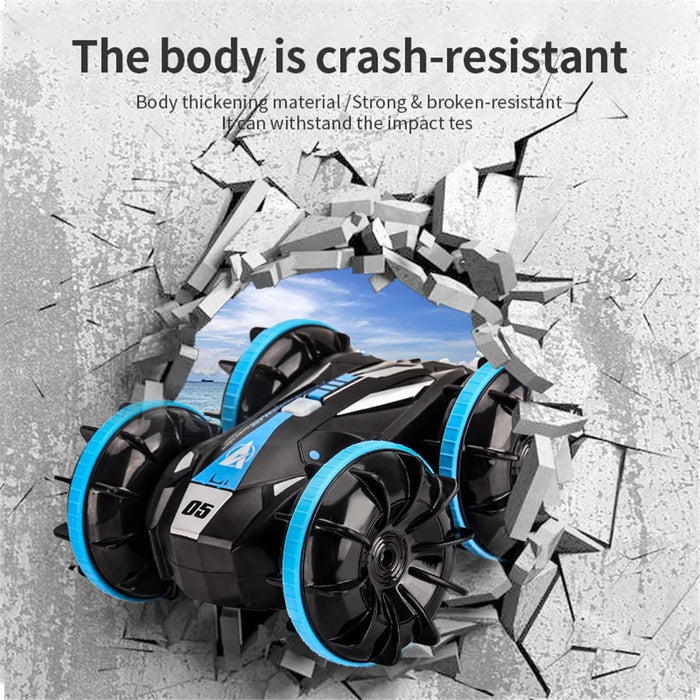 JJRC Q113 2.4G Remote Control Car Double-sided Tumbling Four-wheel Amphibious Stunt RC Car Children Toy - 5
