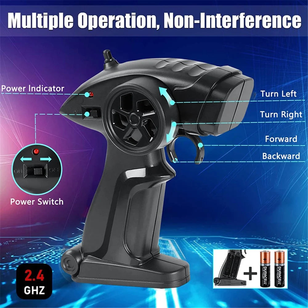 KYAMRC KY-1881 1:20 2.4G Simulation Remote Control Car Toy Rechargeable High Speed Off-road RC Car Kids Gift - Blue - 2