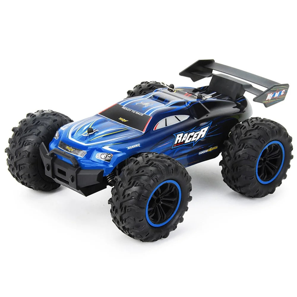 KYAMRC KY-1820A 1:18 2.4G Remote Control Off-road Car Rubber Tire Shock Absorbing RC Car Children Toy Gift - Blue - 1
