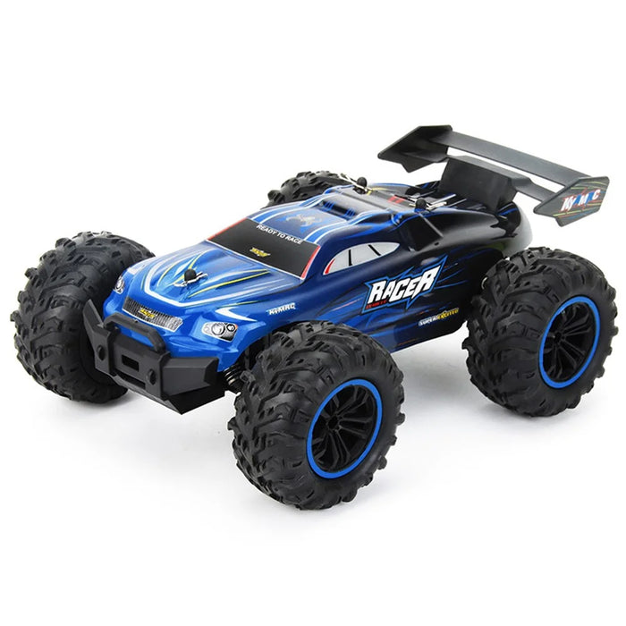 KYAMRC KY-1820A 1:18 2.4G Remote Control Off-road Car Rubber Tire Shock Absorbing RC Car Children Toy Gift - Blue - 1