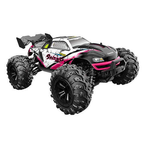 JJRC Q117-A 2.4G 1 / 16 4WD Off-Road Vehicle 70 Km / h High-Speed Climbing Car IPX4 Splash-Proof ESC RC Car with LED Headlights - Red - 1