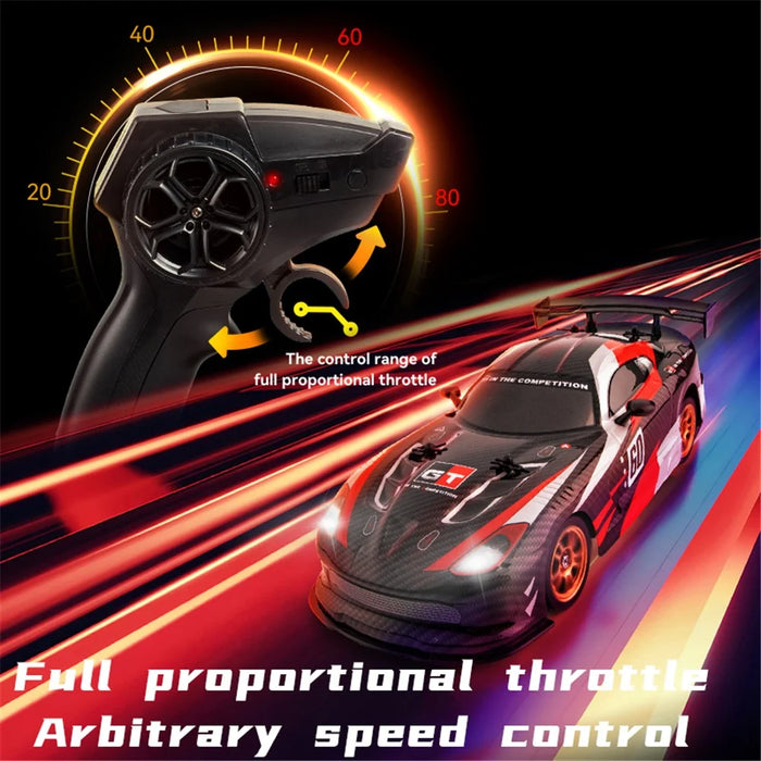JJRC Q116 1 / 16 16 Km / h Dodge Drifting Car 2.4GHz 4WD RC Racing Car with Front / Rear Lights - Black - 5